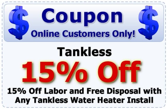 Tankless 15% off